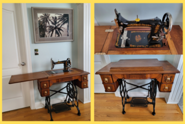 davis antique treadle sewing machine