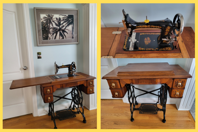 davis antique treadle sewing machine